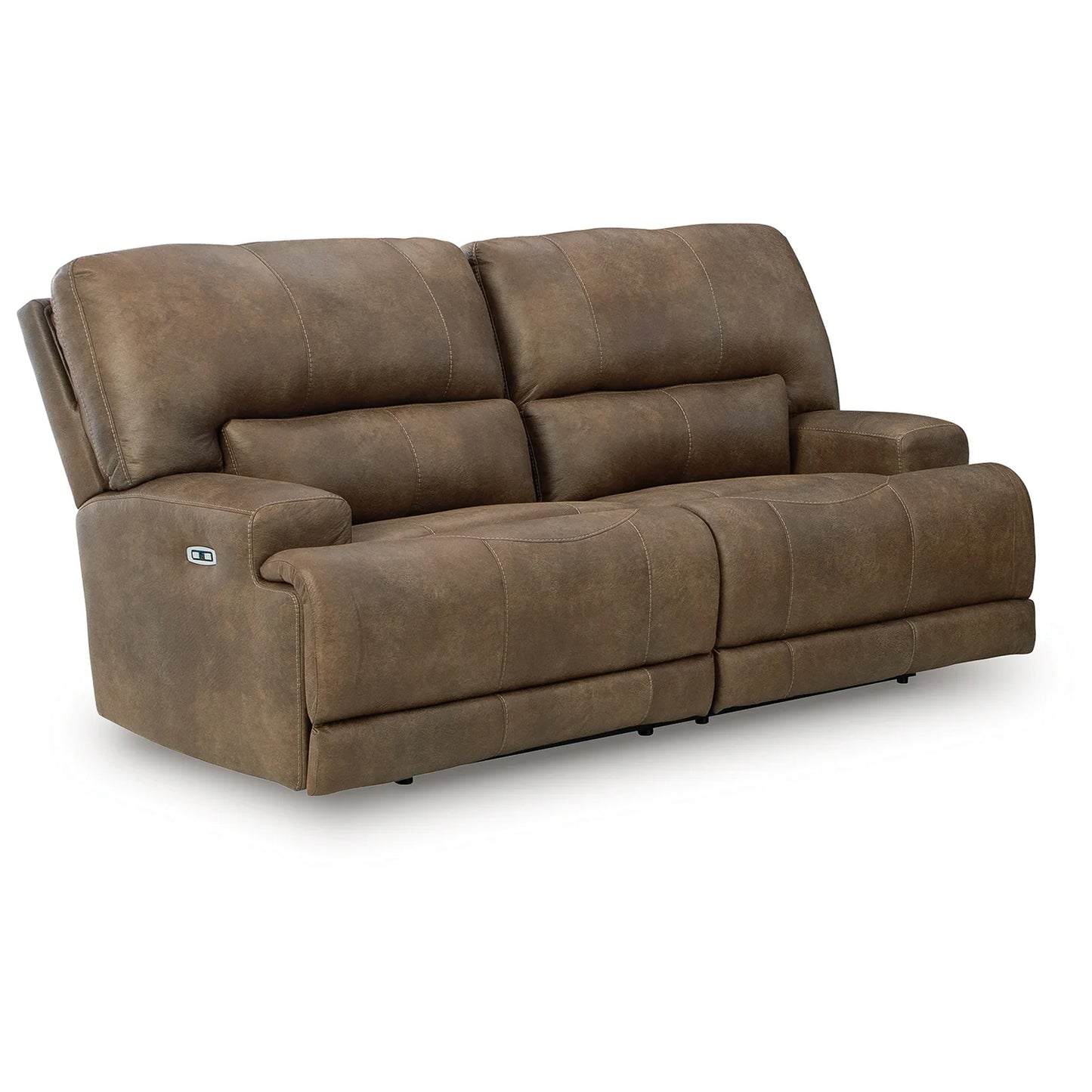 Beckley Place - Earth - 2 Seat Power Reclining Sofa With Adjustable Headrest