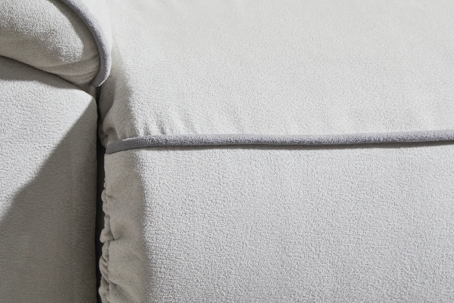 Social Pointe - 6-Piece Power Reclining Sectional - Pearl / Ash