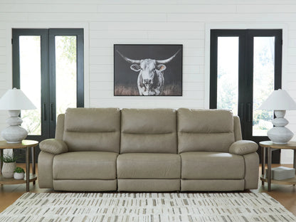 Narwhal Place - Pebble - 3-Piece Power Reclining Sectional