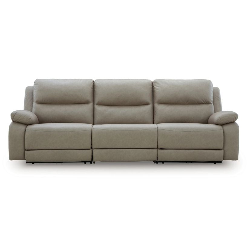 Narwhal Place - Pebble - 3-Piece Power Reclining Sectional