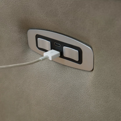 Narwhal Place - 6-Piece Power Reclining Sectional - Pebble