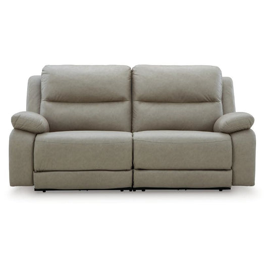 Narwhal Place - Pebble - 2-Piece Reclining Loveseat