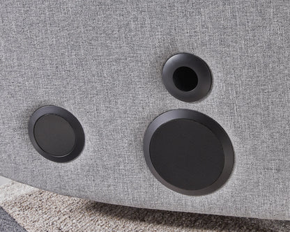 Pineland - Pewter - Glider Power Recliner With Audio System