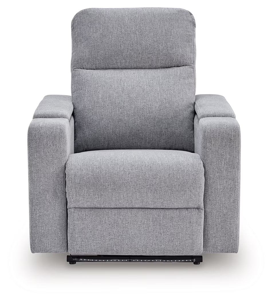 Pineland - Pewter - Glider Power Recliner With Audio System