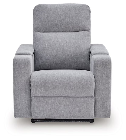 Pineland - Pewter - Glider Power Recliner With Audio System