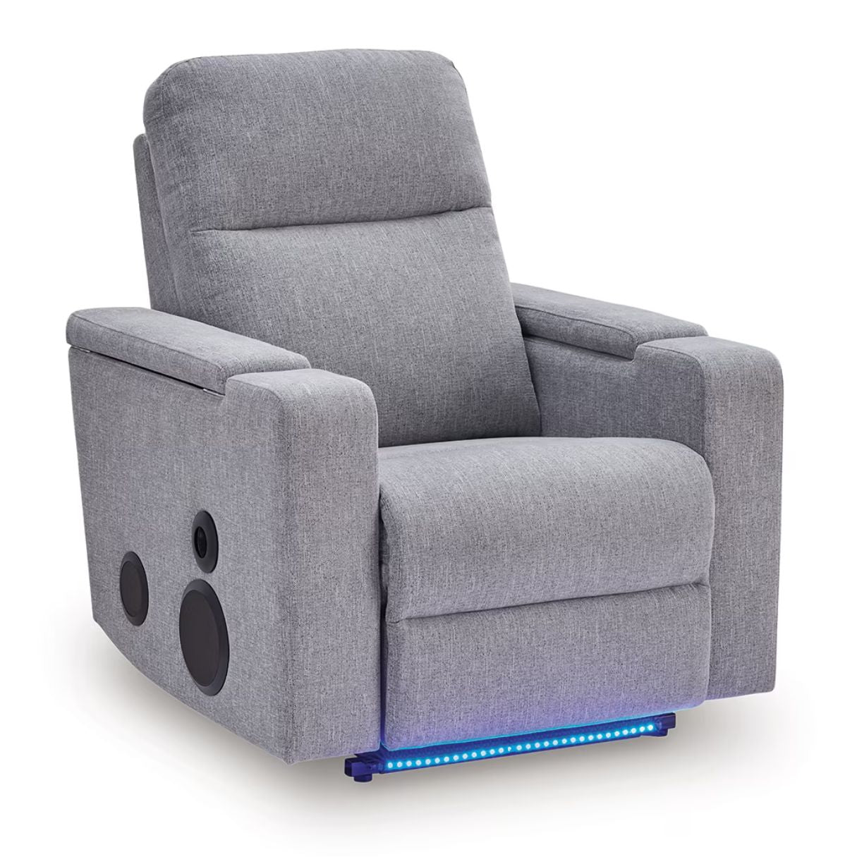 Pineland - Pewter - Glider Power Recliner With Audio System