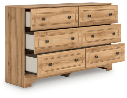 Aleaport - Warm Brown - Six Drawer Dresser