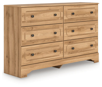Aleaport - Warm Brown - Six Drawer Dresser