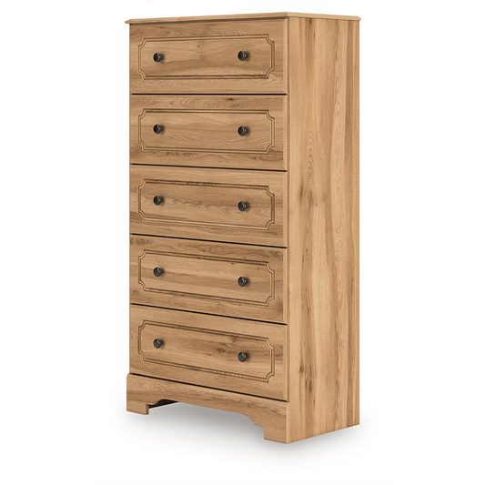 Aleaport - Warm Brown - Five Drawer Chest