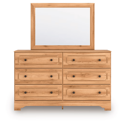Aleaport - Warm Brown - Dresser and Mirror
