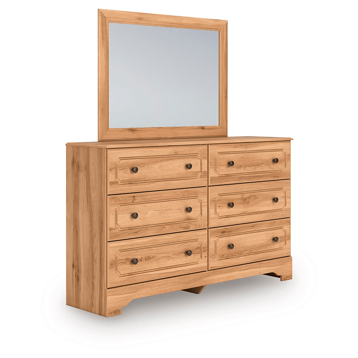 Aleaport - Warm Brown - Dresser and Mirror
