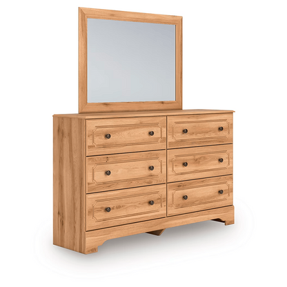 Aleaport - Warm Brown - Dresser and Mirror