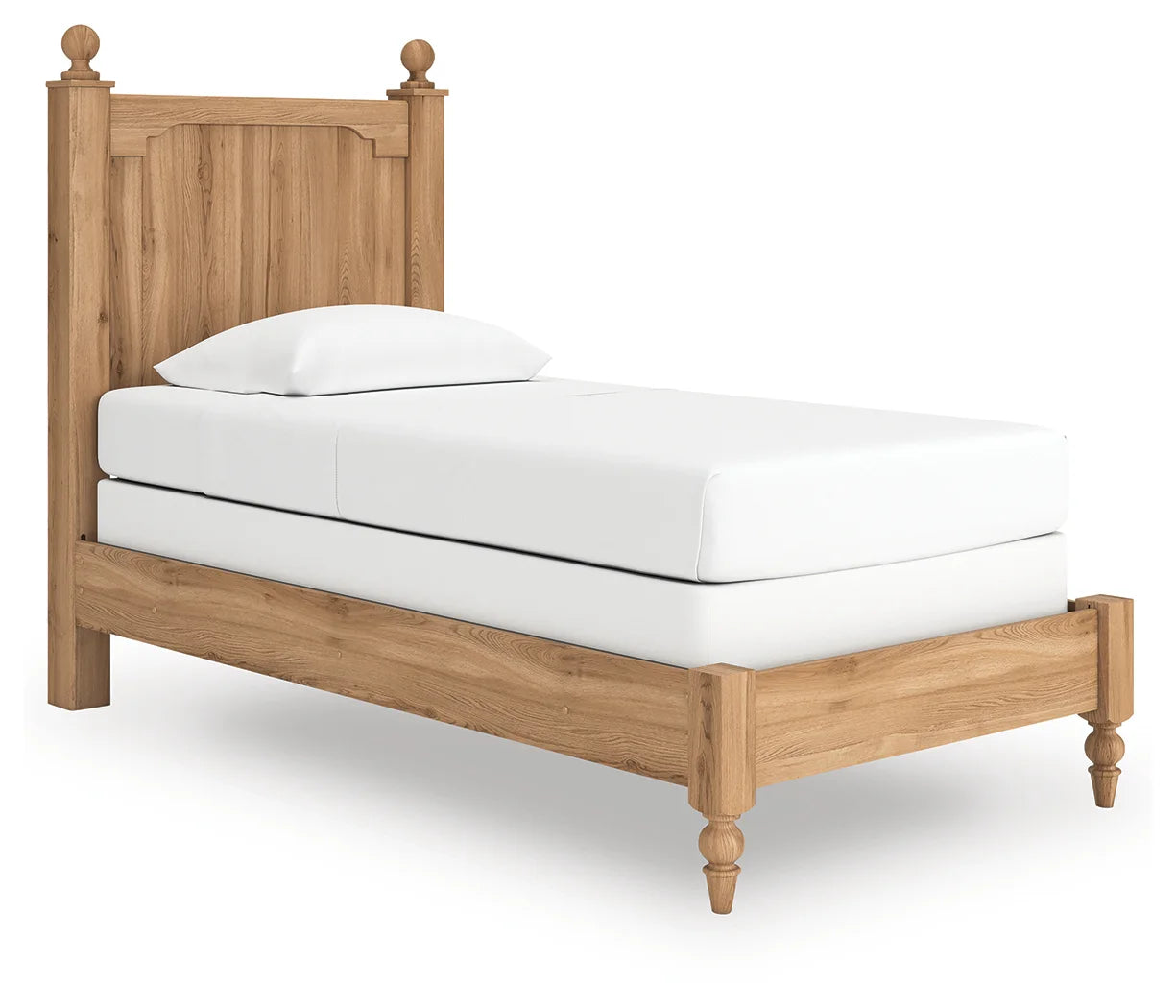 Aleaport - Warm Brown - Twin Panel Bed