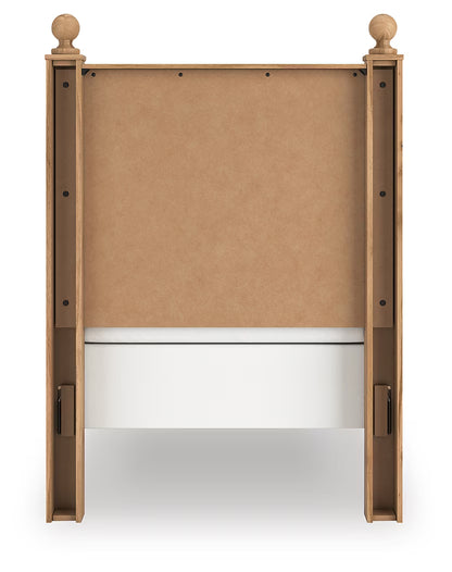 Aleaport - Warm Brown - Twin Panel Bed