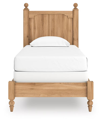 Aleaport - Warm Brown - Twin Panel Bed