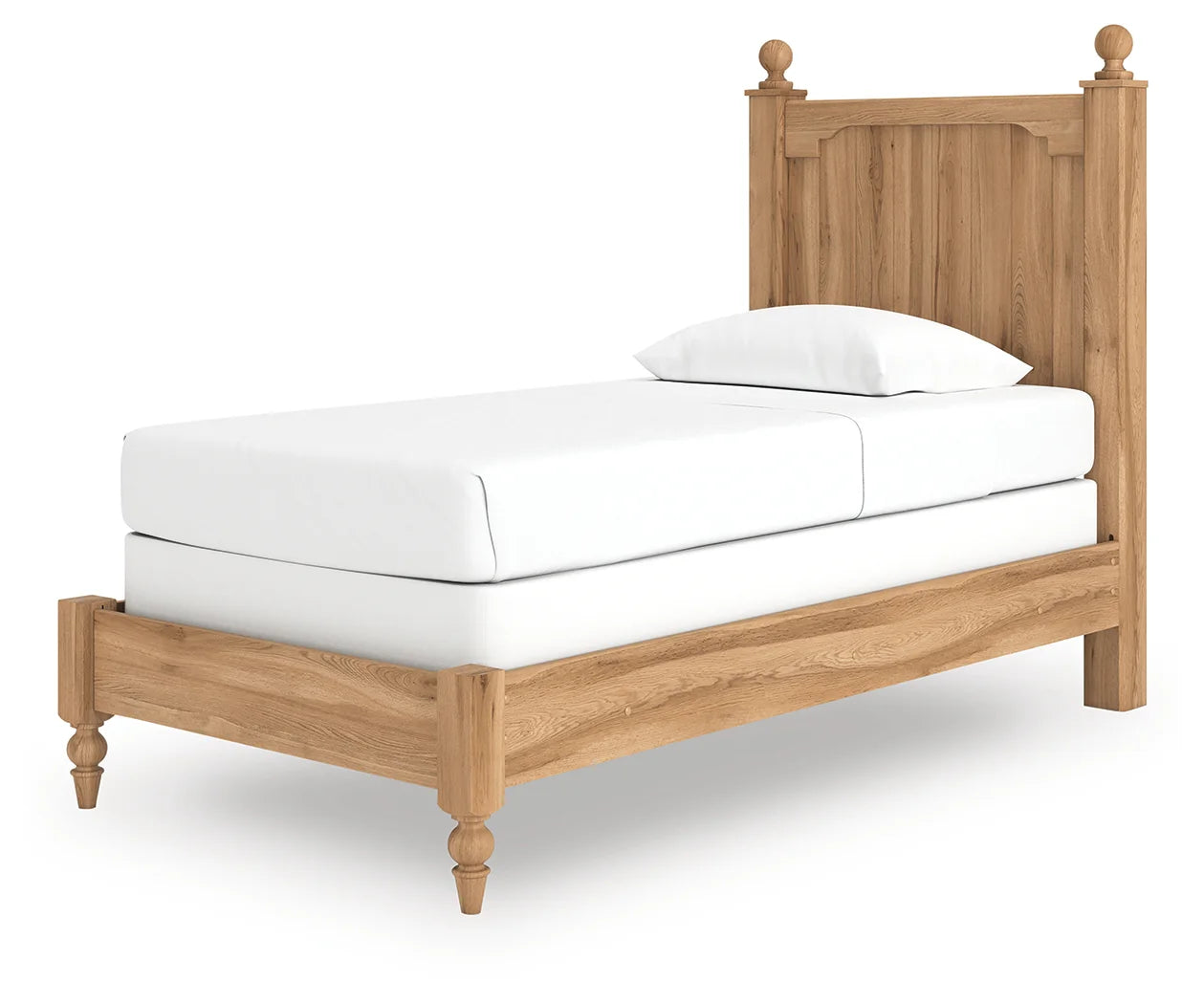 Aleaport - Warm Brown - Twin Panel Bed