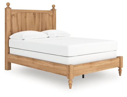 Aleaport - Warm Brown - Full Panel Bed