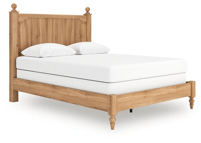 Aleaport - Warm Brown - Queen Panel Bed