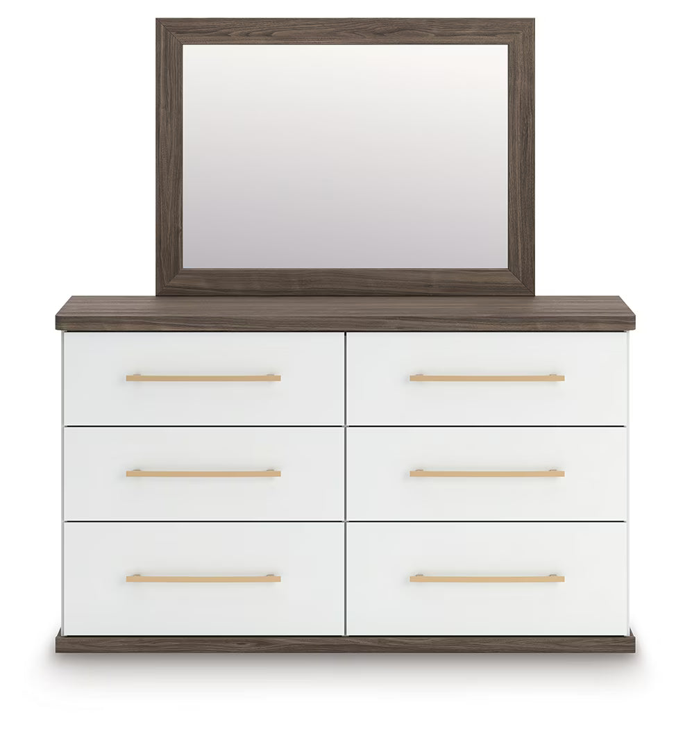 Kendanport - Brown - Dresser And Mirror