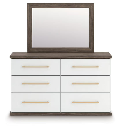 Kendanport - Brown - Dresser And Mirror