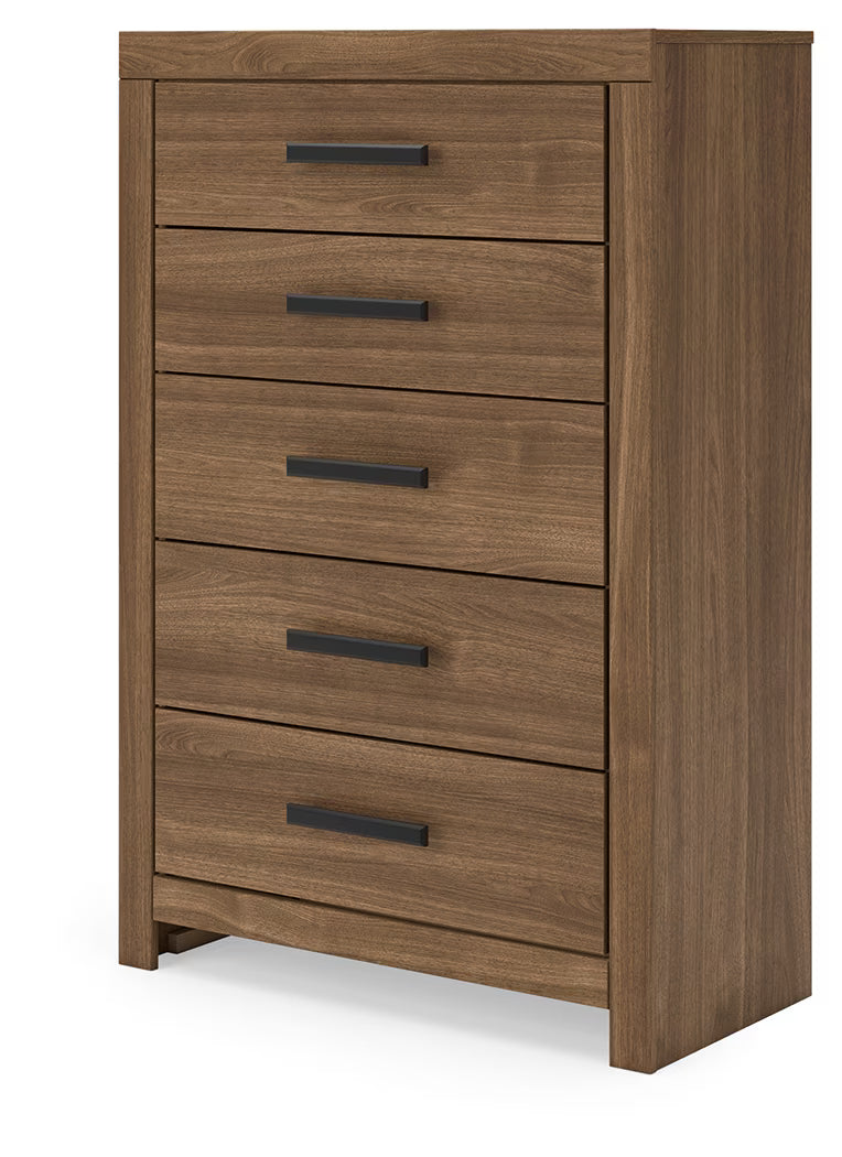 Broachmyn - Five Drawer Chest - Auburn