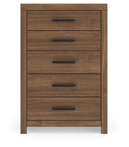 Broachmyn - Five Drawer Chest - Auburn