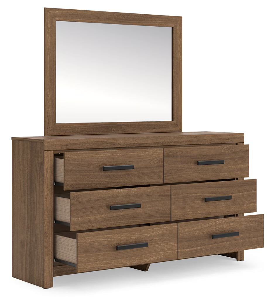 Broachmyn - Dresser And Mirror - Auburn