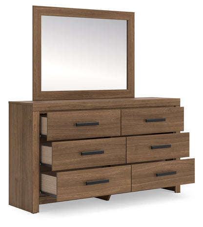 Broachmyn - Dresser And Mirror - Auburn