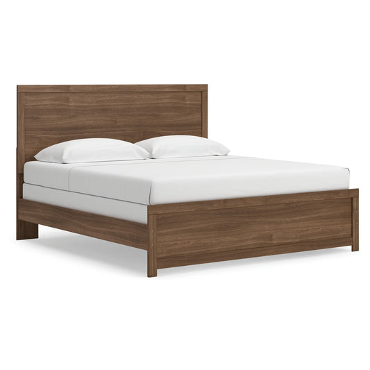 Broachmyn - King Panel Bed - Auburn