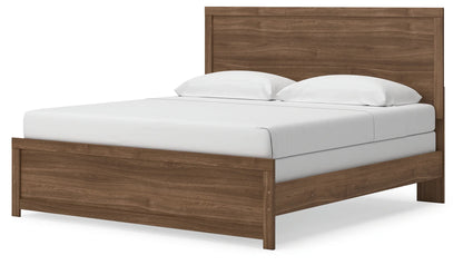 Broachmyn - King Panel Bed - Auburn