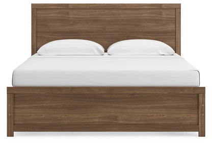 Broachmyn - King Panel Bed - Auburn