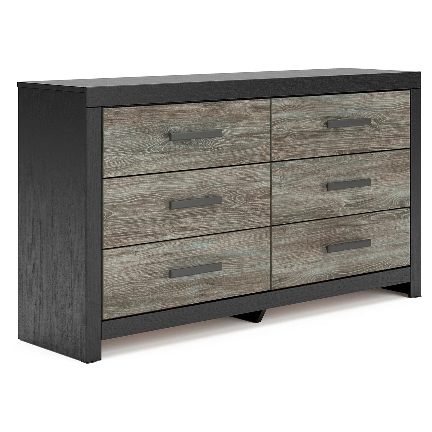 Broachmyn - Six Drawer Dresser - Black / Gray