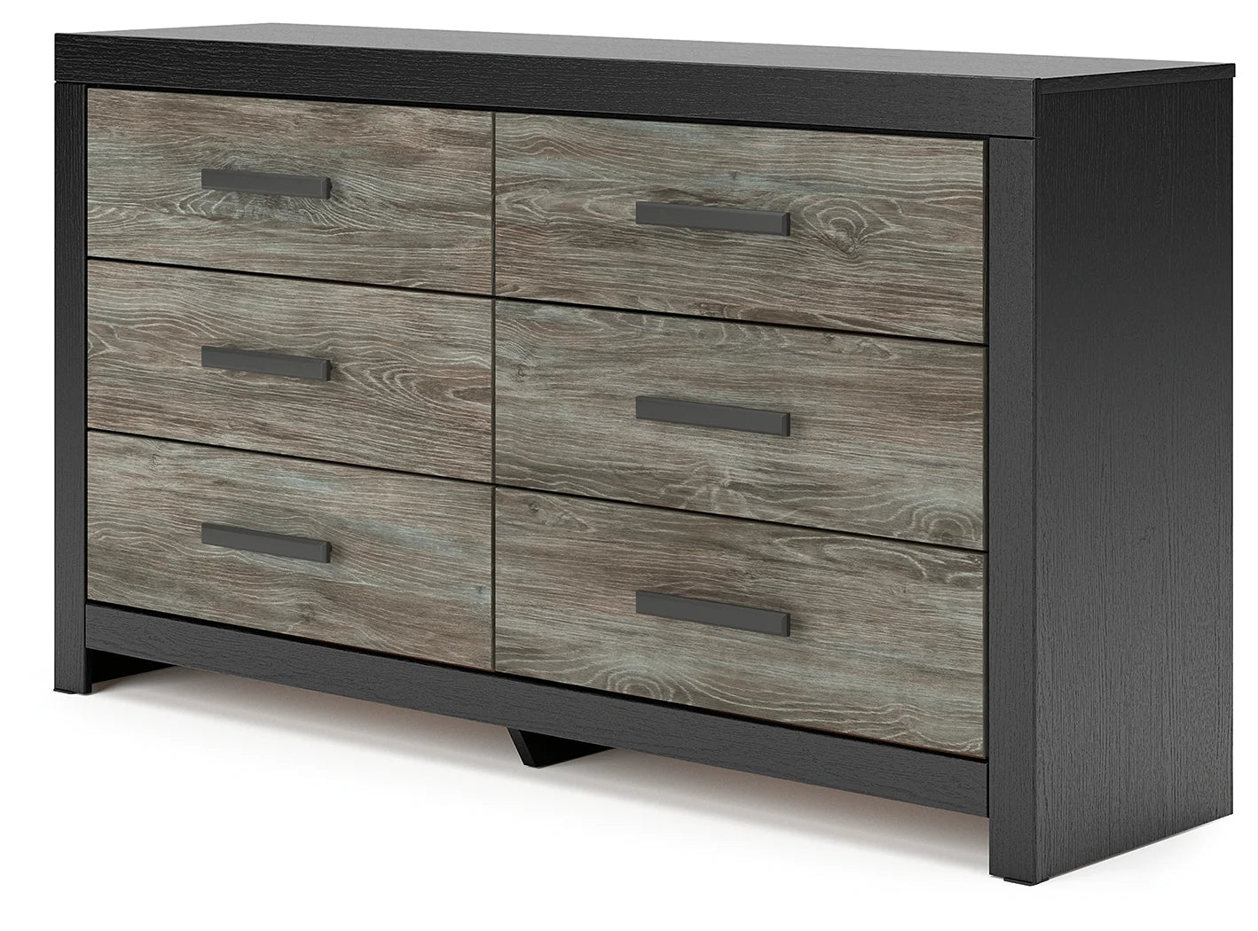 Broachmyn - Six Drawer Dresser - Black / Gray
