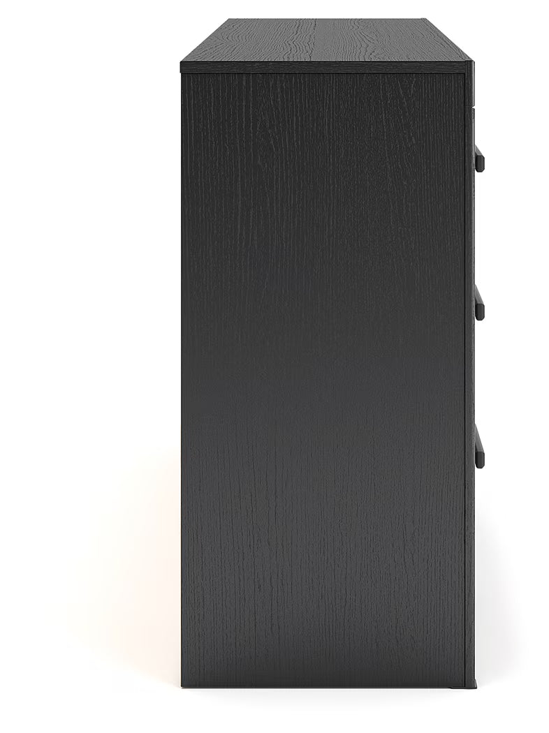 Broachmyn - Six Drawer Dresser - Black / Gray