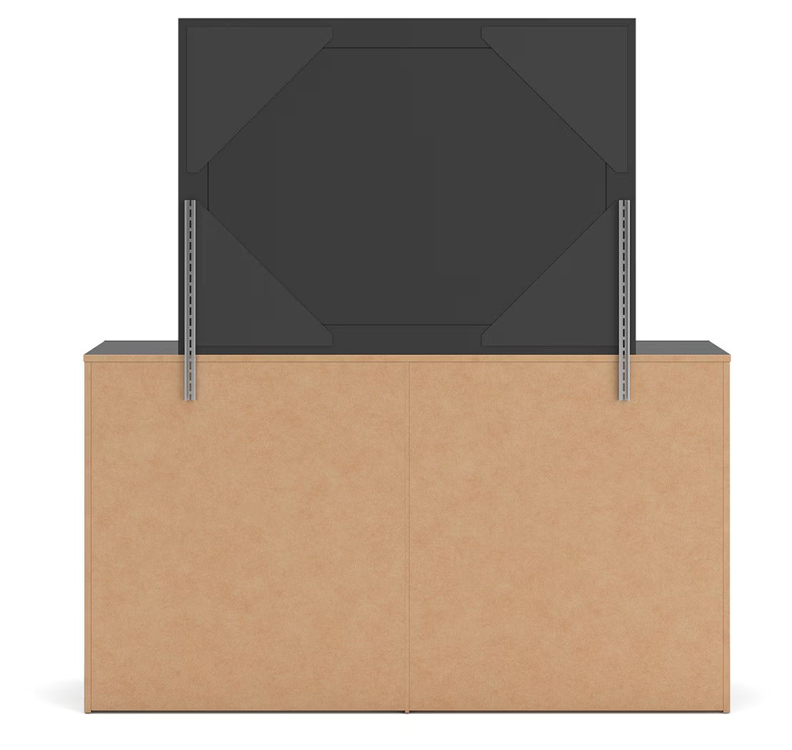 Broachmyn - Dresser And Mirror - Black / Gray
