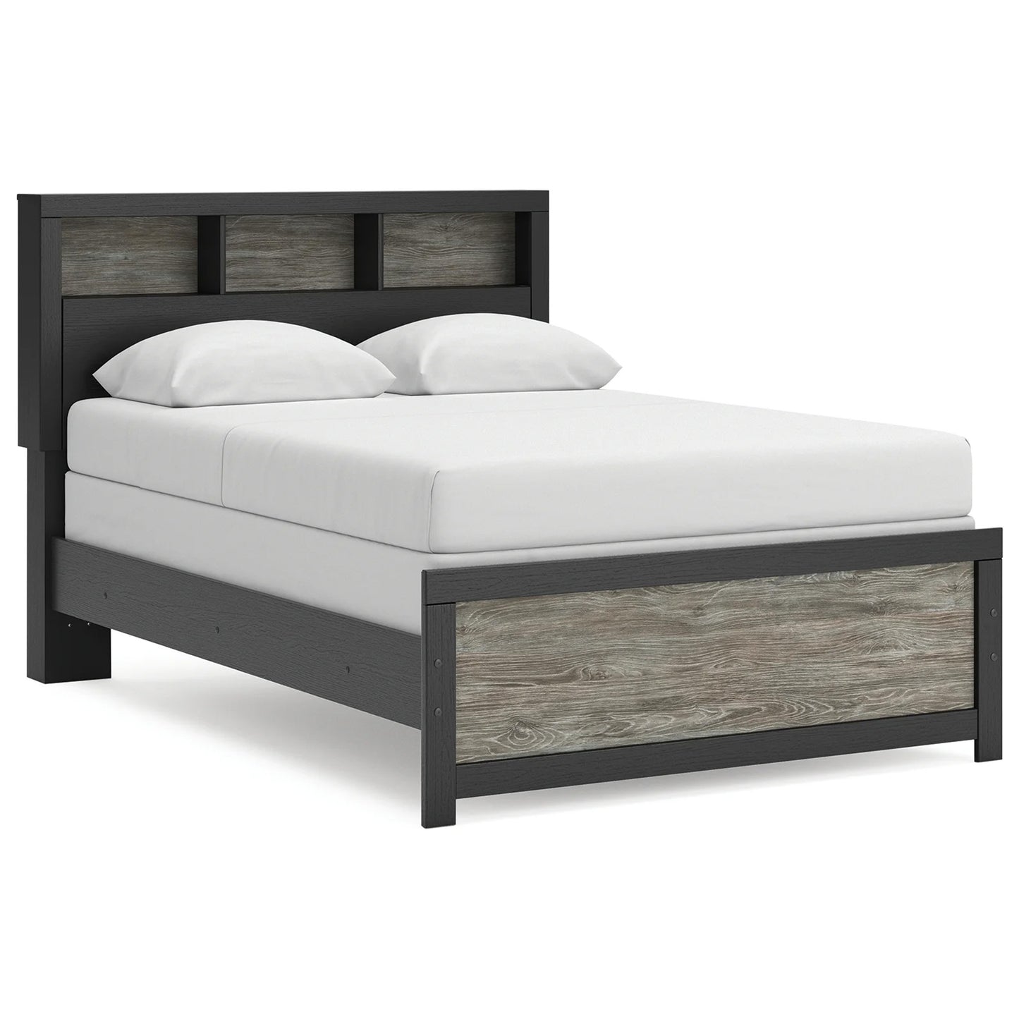 Broachmyn - Full Bookcase Bed - Black / Gray
