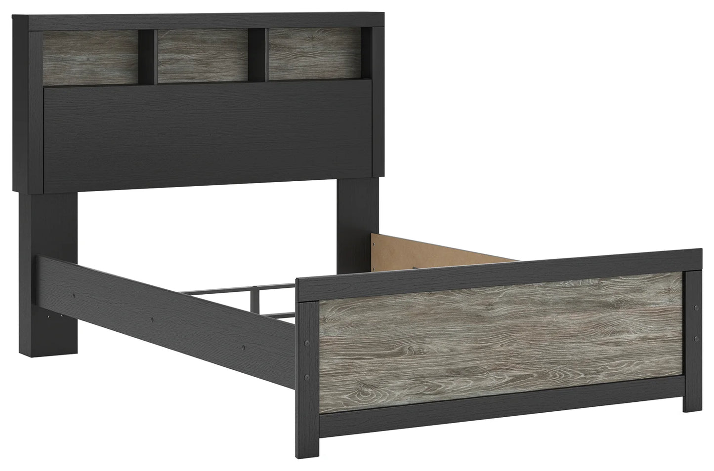 Broachmyn - Full Bookcase Bed - Black / Gray
