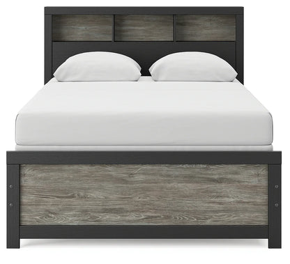 Broachmyn - Full Bookcase Bed - Black / Gray
