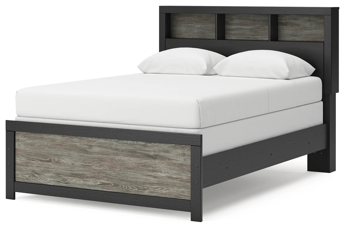 Broachmyn - Full Bookcase Bed - Black / Gray