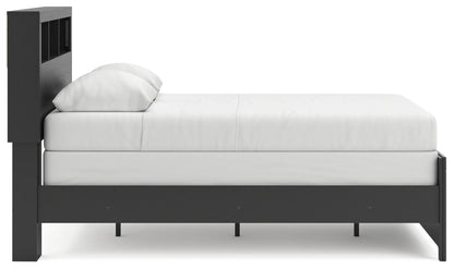 Broachmyn - Full Bookcase Bed - Black / Gray