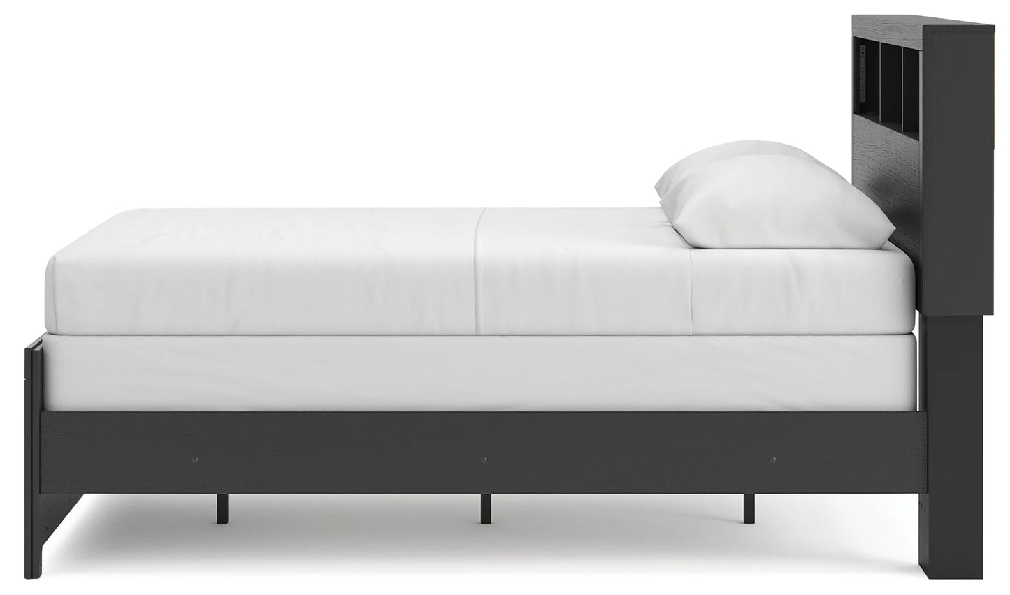 Broachmyn - Full Bookcase Bed - Black / Gray