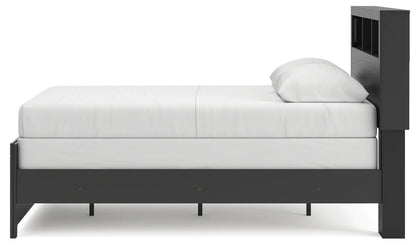 Broachmyn - Full Bookcase Bed - Black / Gray