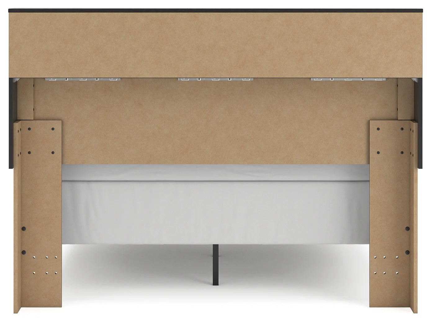 Broachmyn - Queen Bookcase Bed - Black / Gray