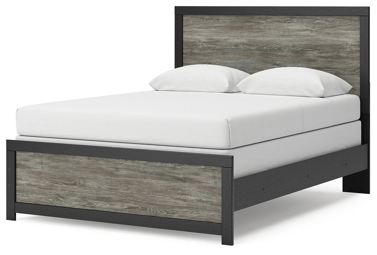 Broachmyn - Queen Panel Bed - Black / Gray