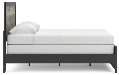 Broachmyn - Queen Panel Bed - Black / Gray