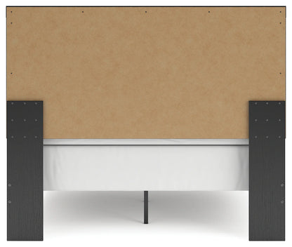 Broachmyn - Queen Panel Bed - Black / Gray