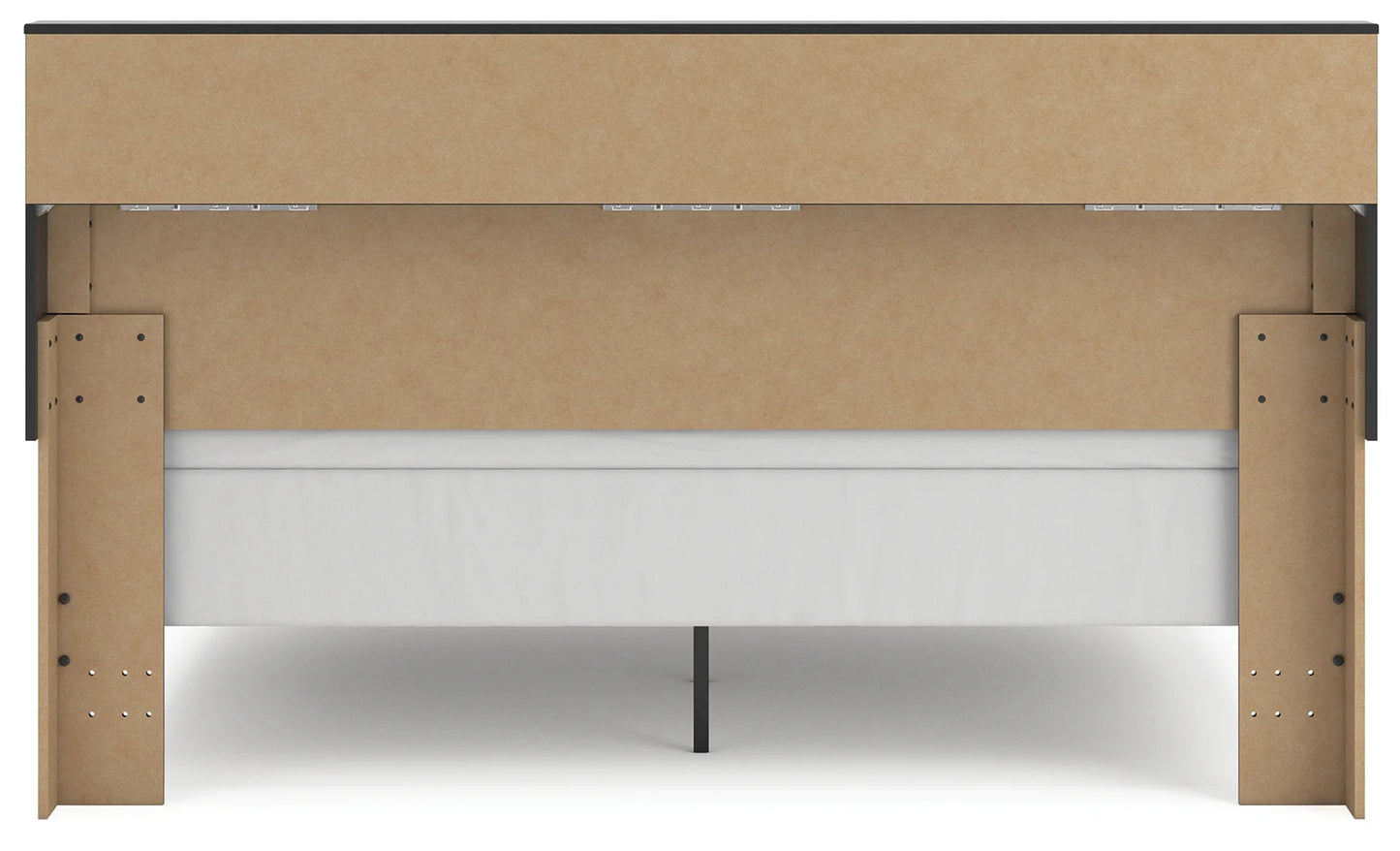Broachmyn - King Bookcase Bed - Black / Gray