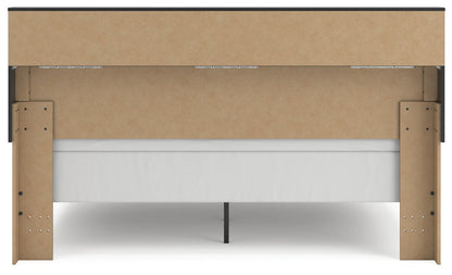 Broachmyn - King Bookcase Bed - Black / Gray