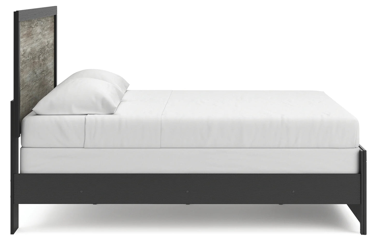 Broachmyn - King Panel Bed - Black / Gray