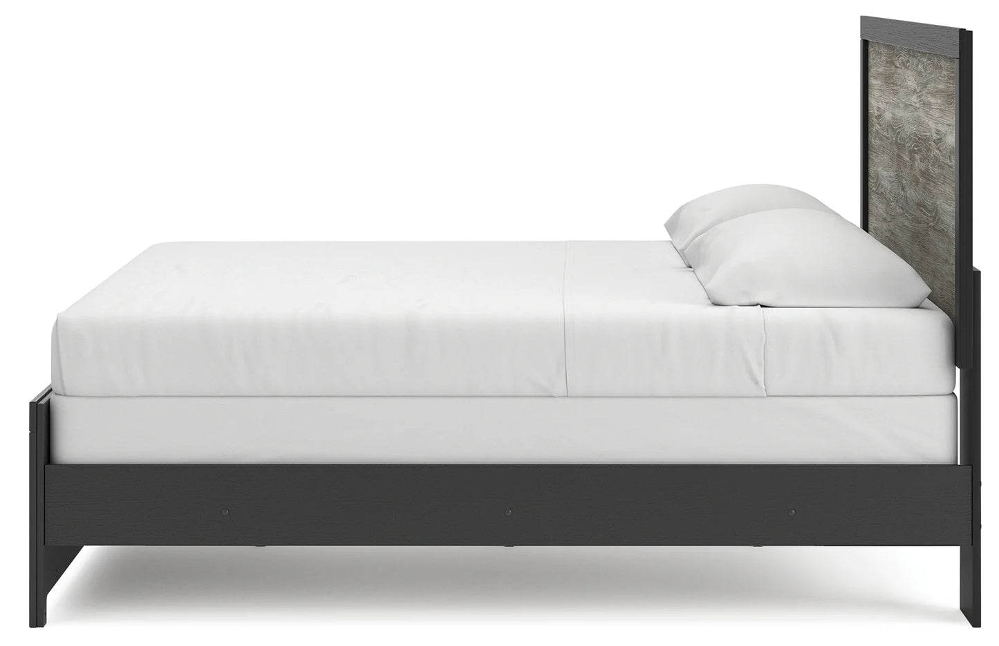 Broachmyn - King Panel Bed - Black / Gray